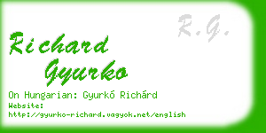 richard gyurko business card